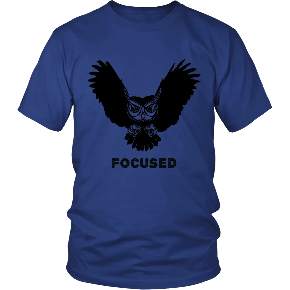 Focused Owl District Unisex T-Shirt