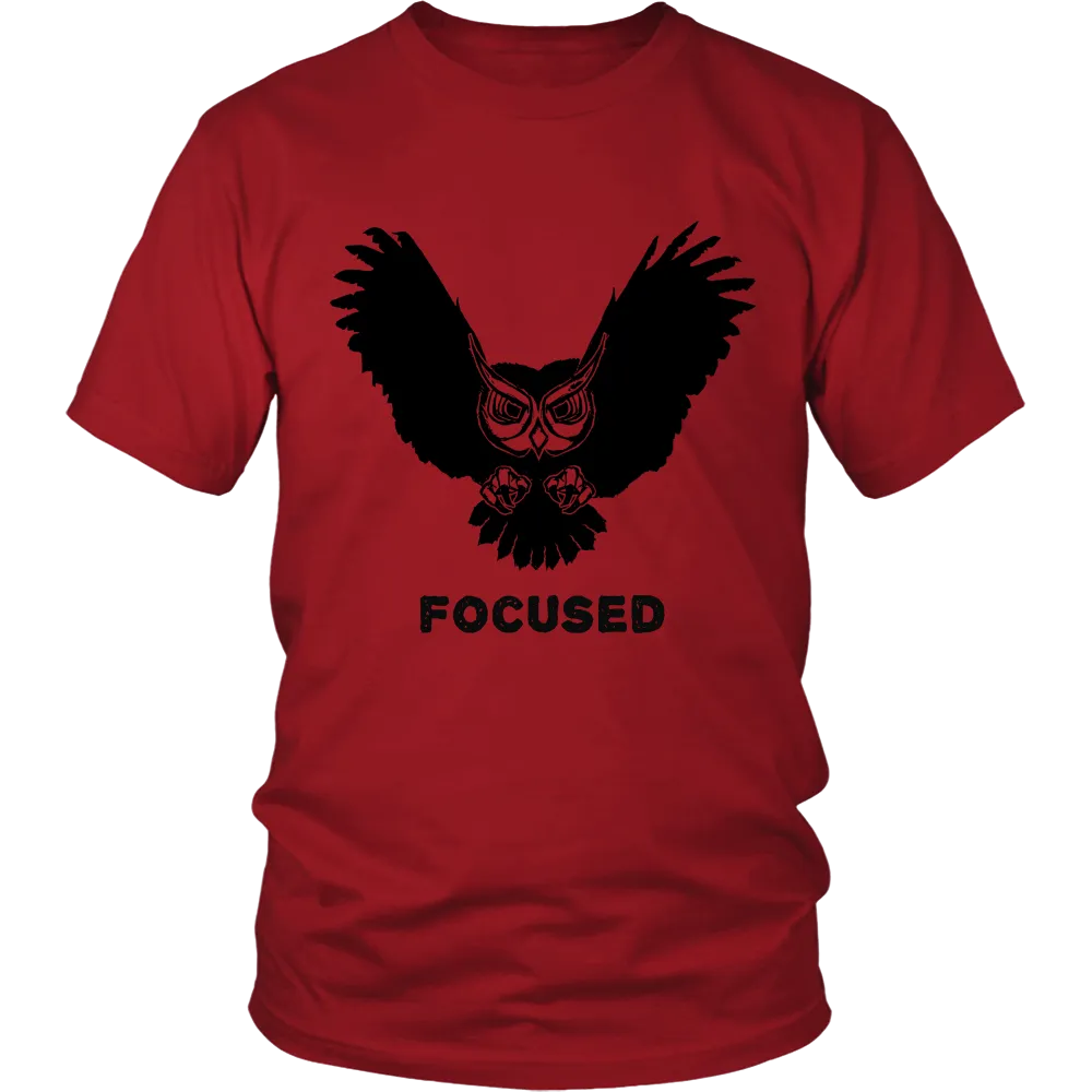 Focused Owl District Unisex T-Shirt