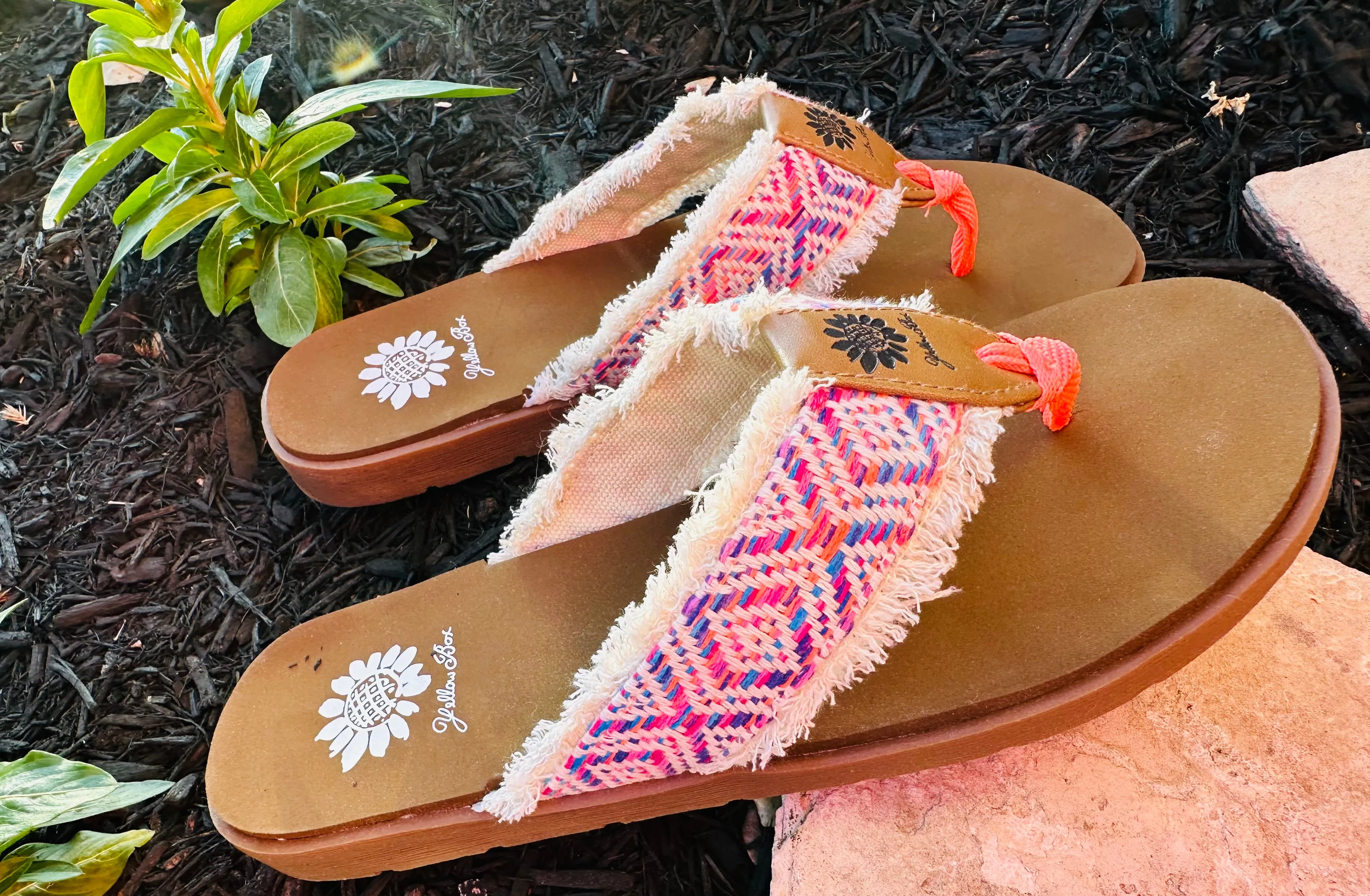 Friday Coral Multi Flip Flops