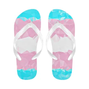 Geometric Trans Pride Unisex Flip Flops