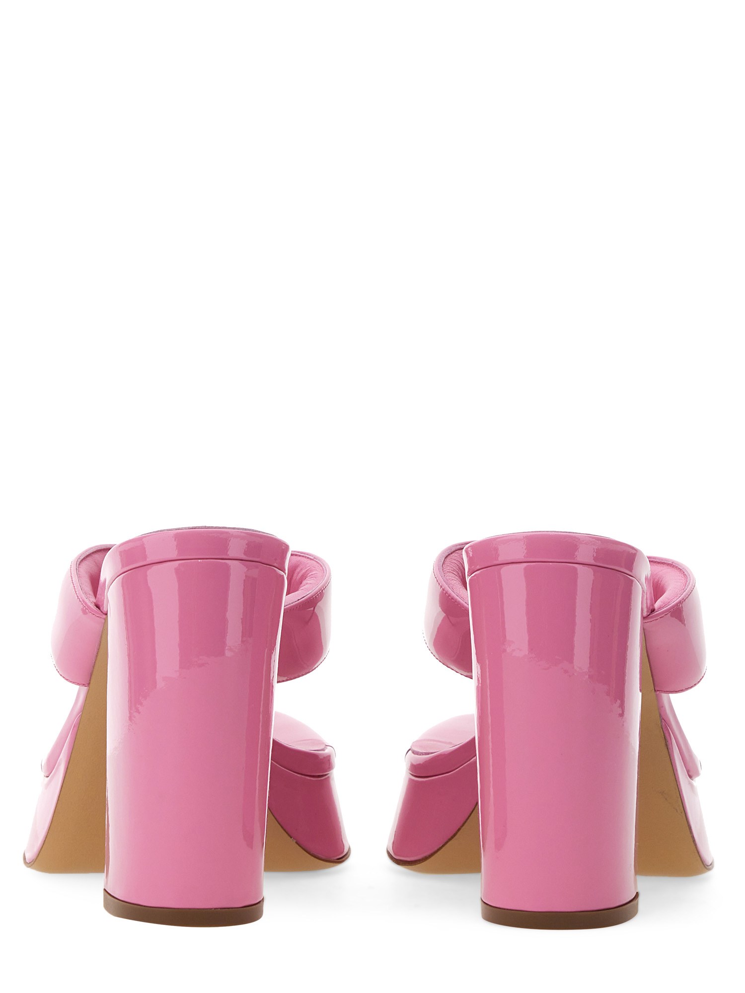 GIA BORGHINI    PATENT LEATHER SANDAL