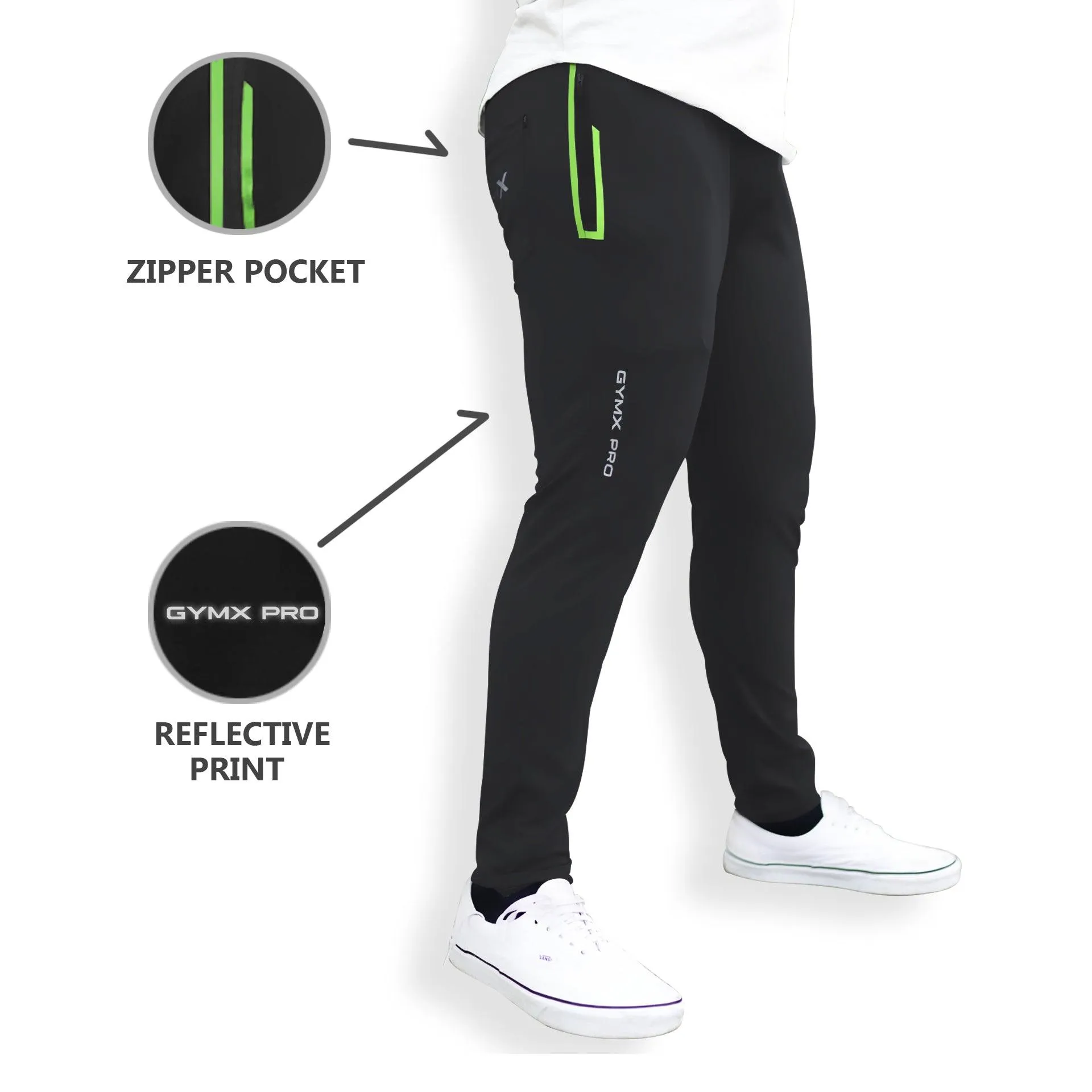 GymX Pro Bottoms- Carbon Grey (4 Way Stretch)