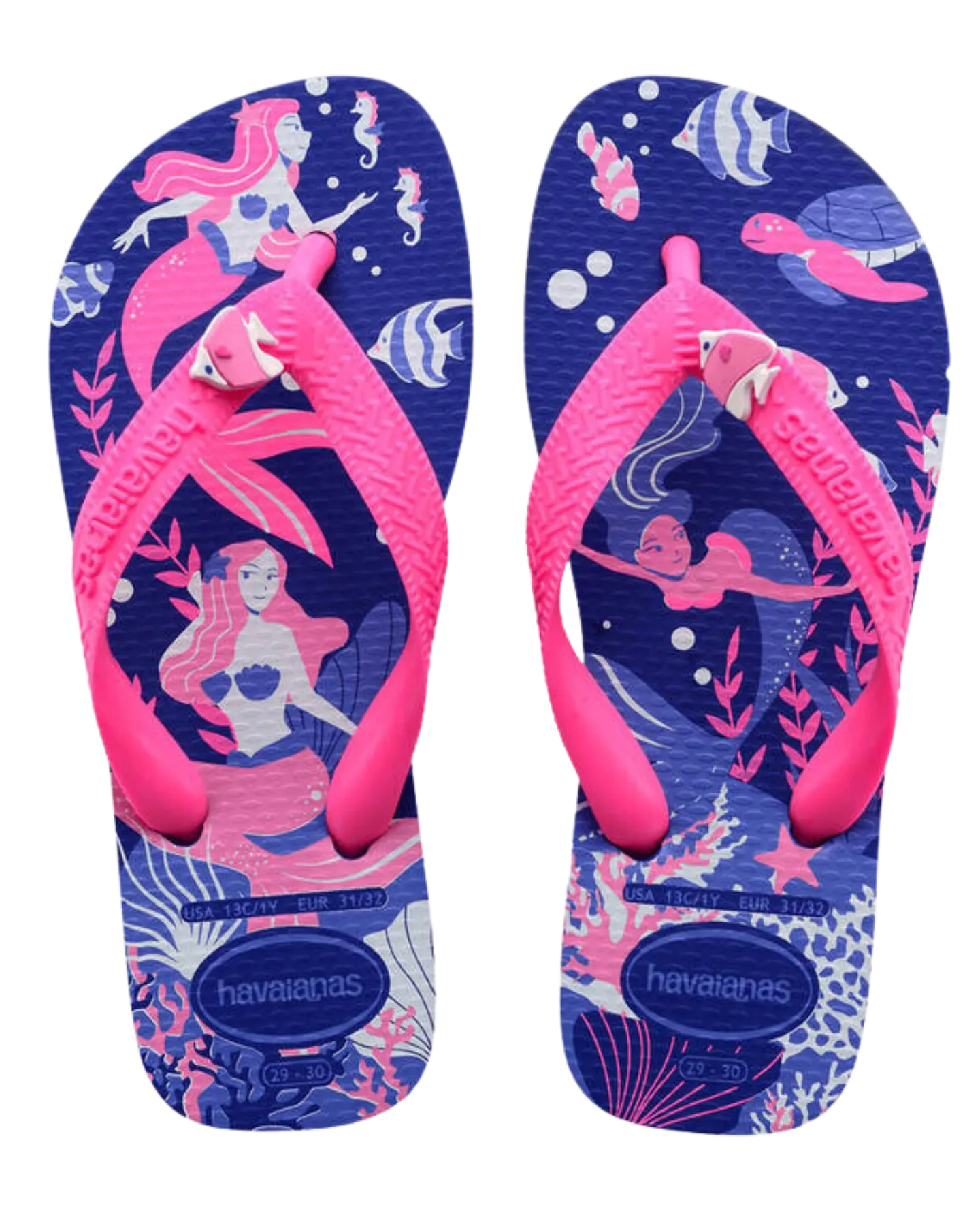 Havaianas Kids' Top Fantasy Thongs - Marine Blue