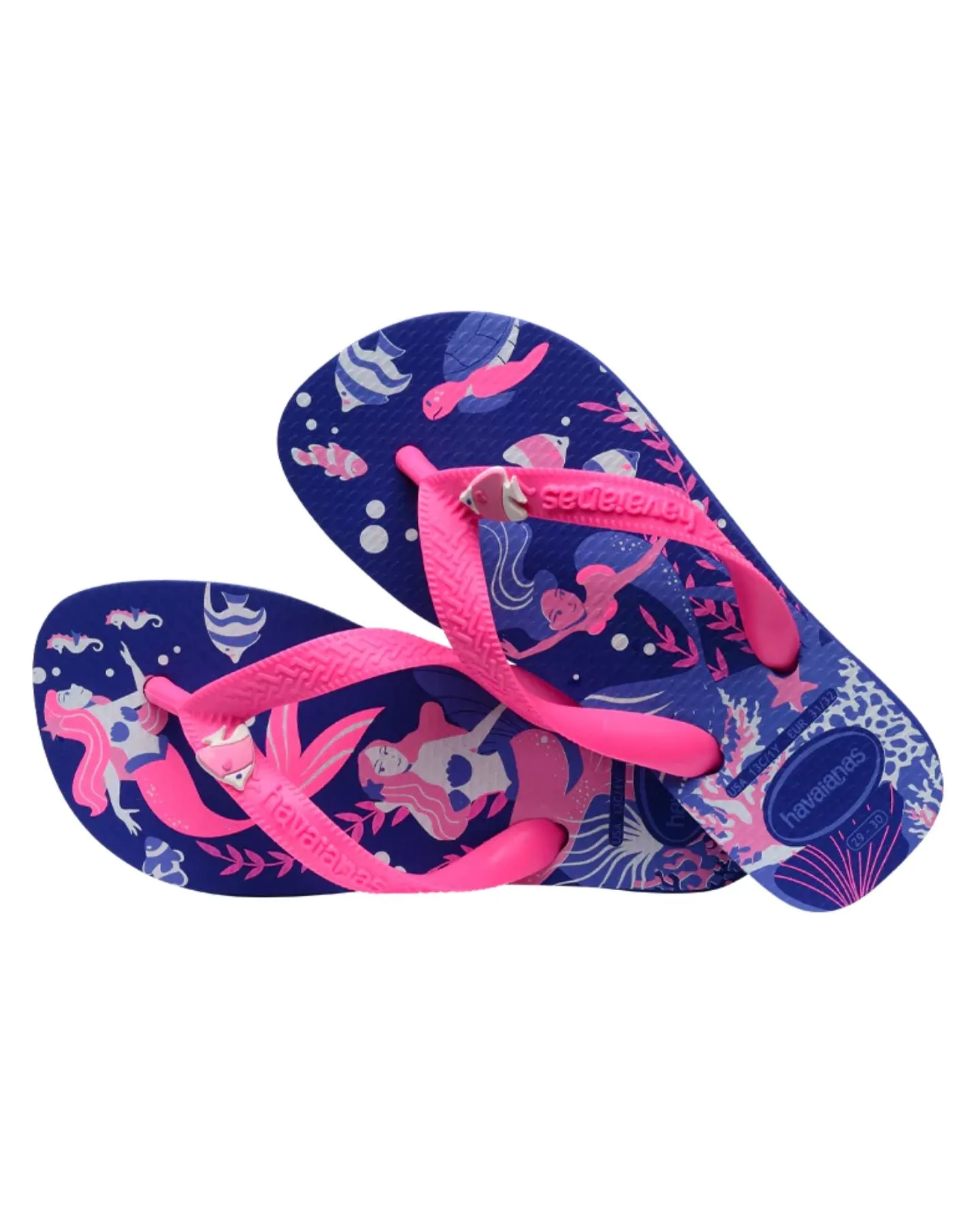 Havaianas Kids' Top Fantasy Thongs - Marine Blue