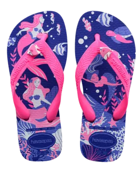 Havaianas Kids' Top Fantasy Thongs - Marine Blue