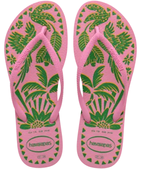 Havaianas Slim Tucano Flip Flops - Pink Lemonade