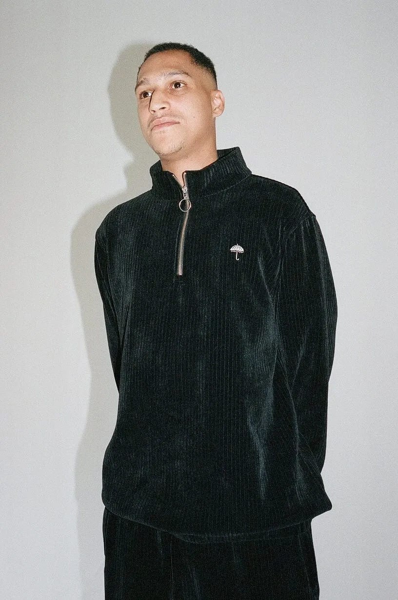 Helas Damerino Quarter Zip Black