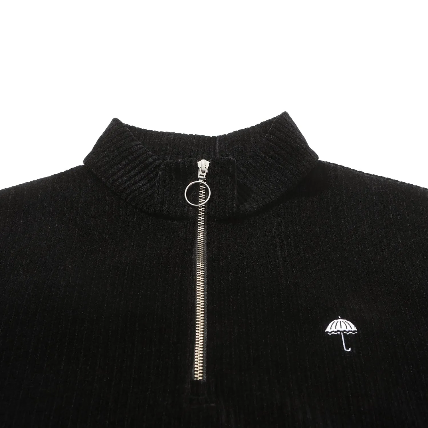 Helas Damerino Quarter Zip Black