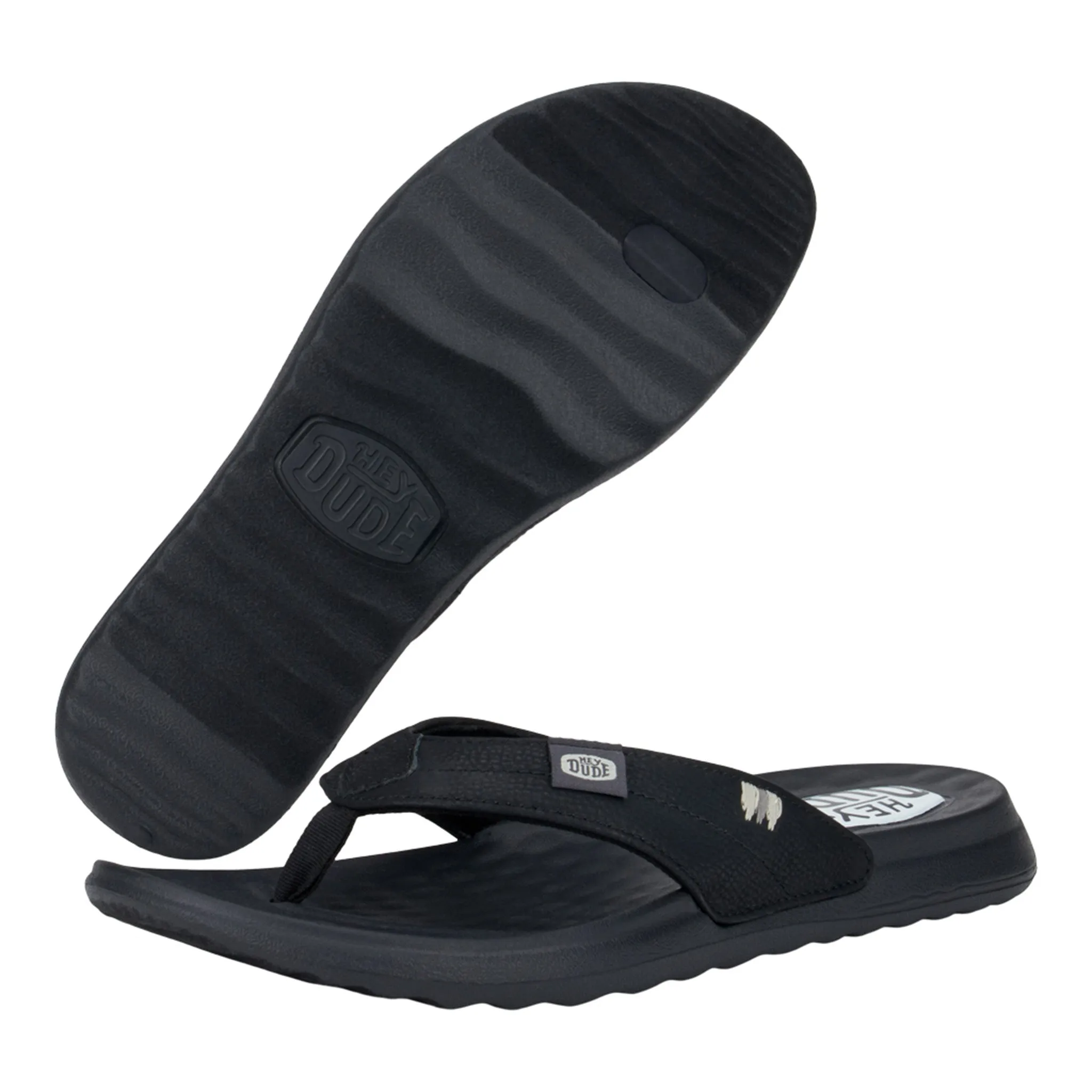 Hey Dudes Women's Christi Black Flip Flops