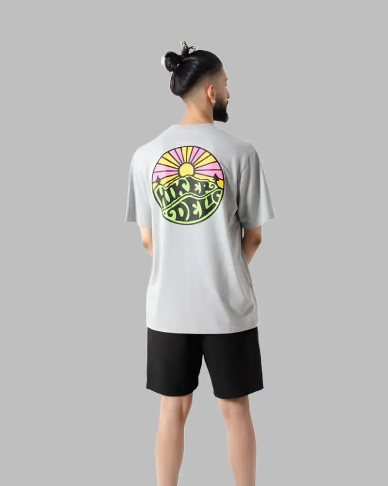 Hikerdelic Original Logo T Shirt Grey Marl