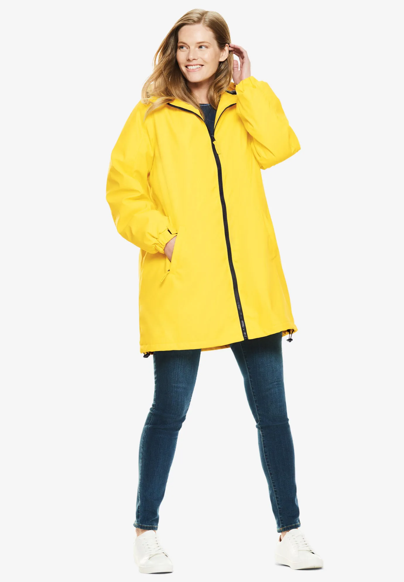 Hooded Slicker Raincoat