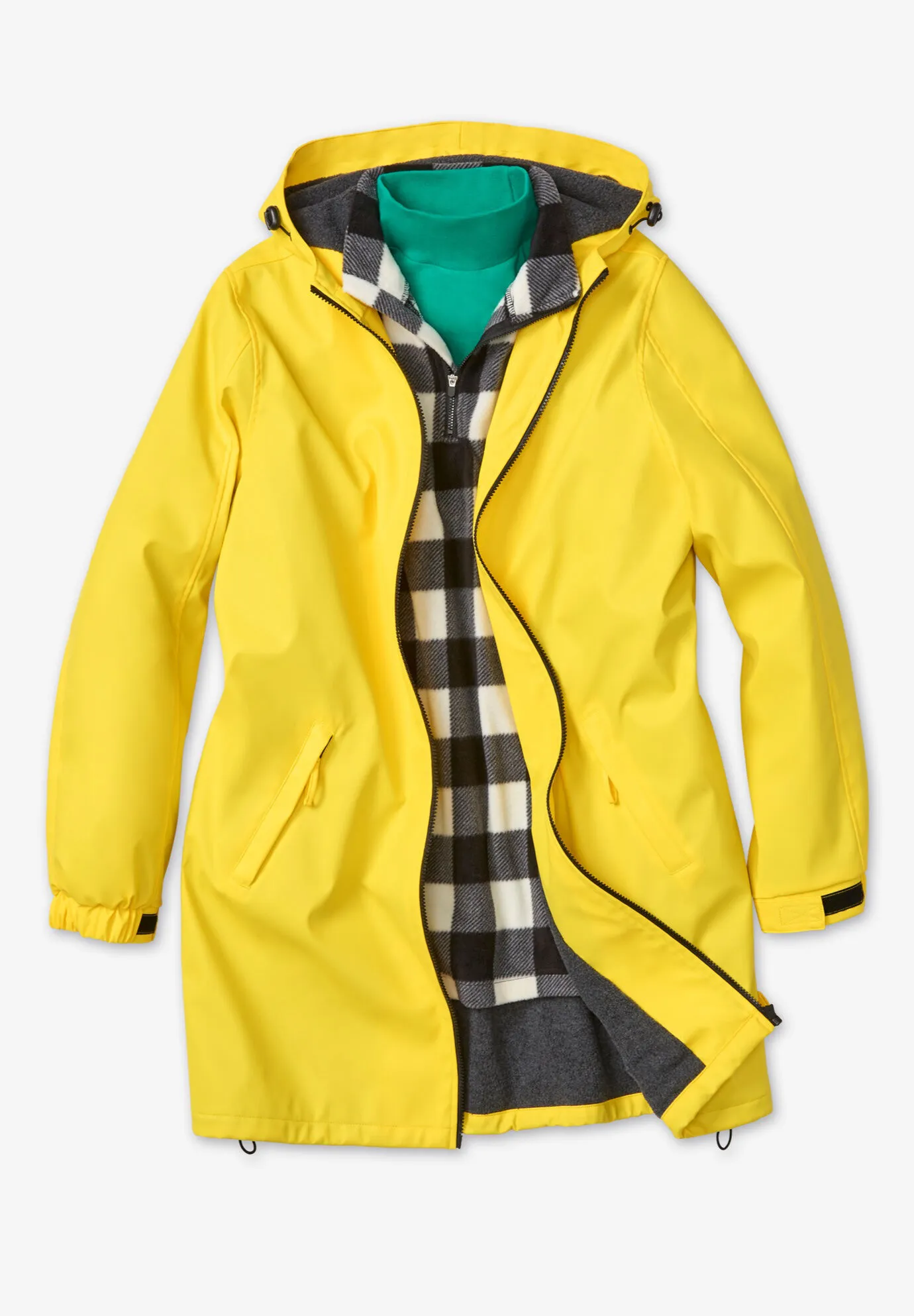 Hooded Slicker Raincoat