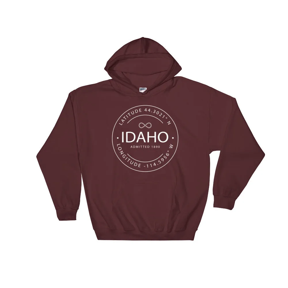 Idaho - Hooded Sweatshirt - Latitude & Longitude