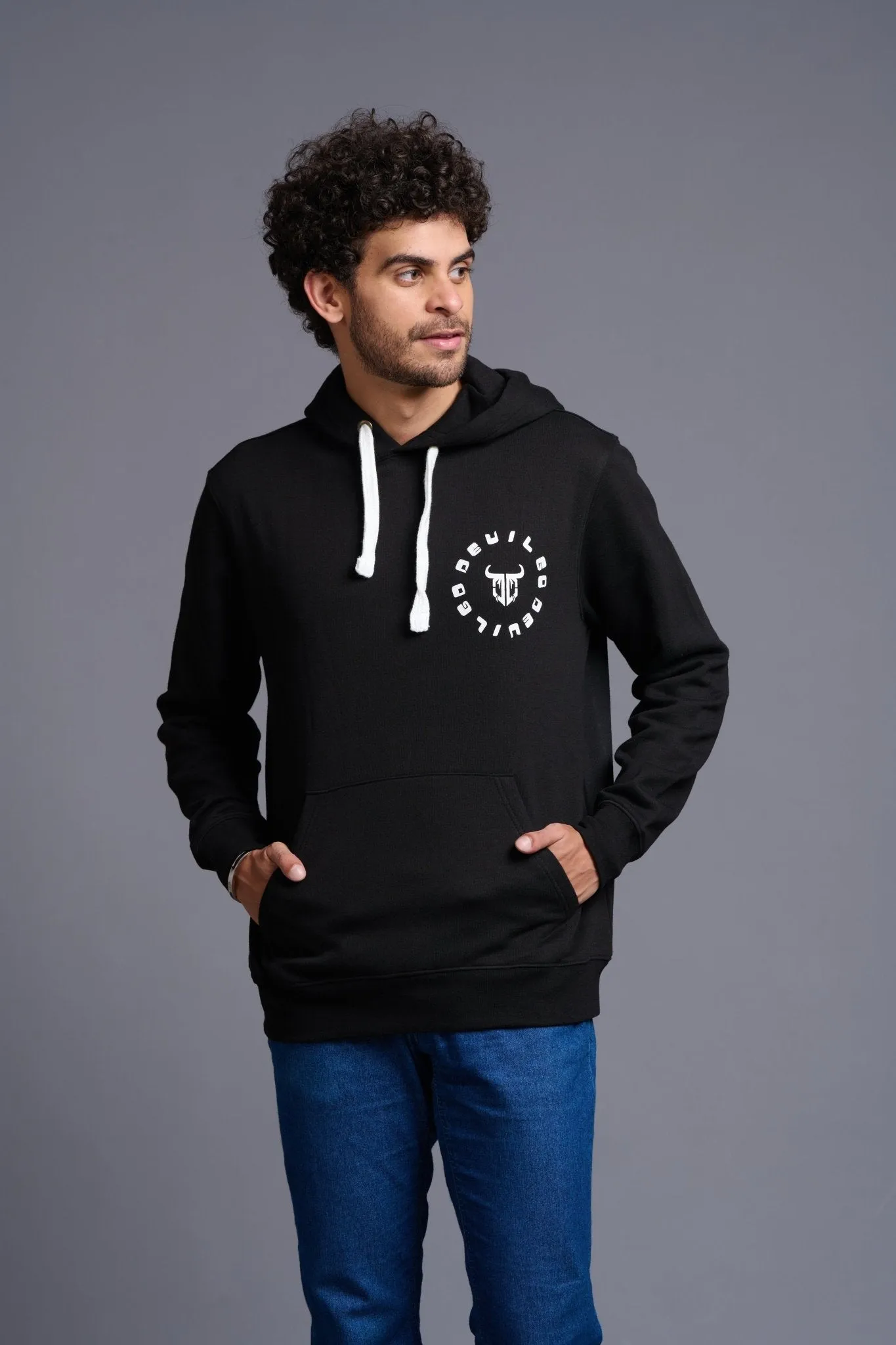 I'm Funking Dope Printed Black Hoodie for Men