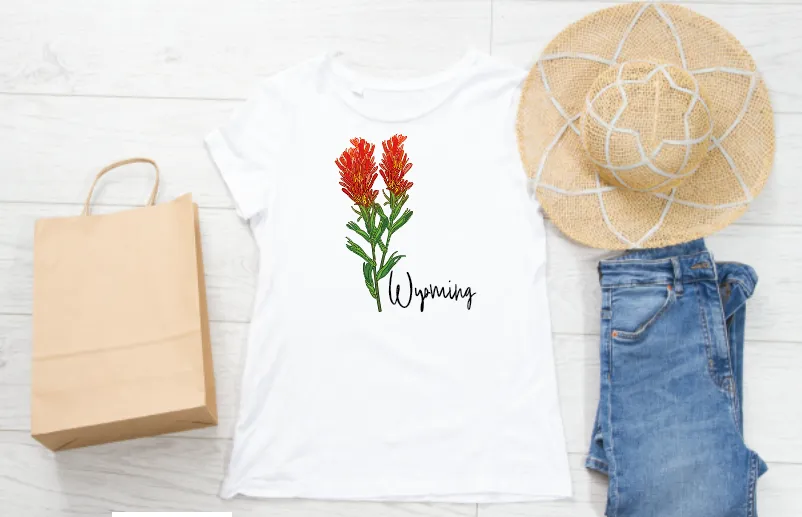 Indian Paint Brush Wyoming T-Shirt