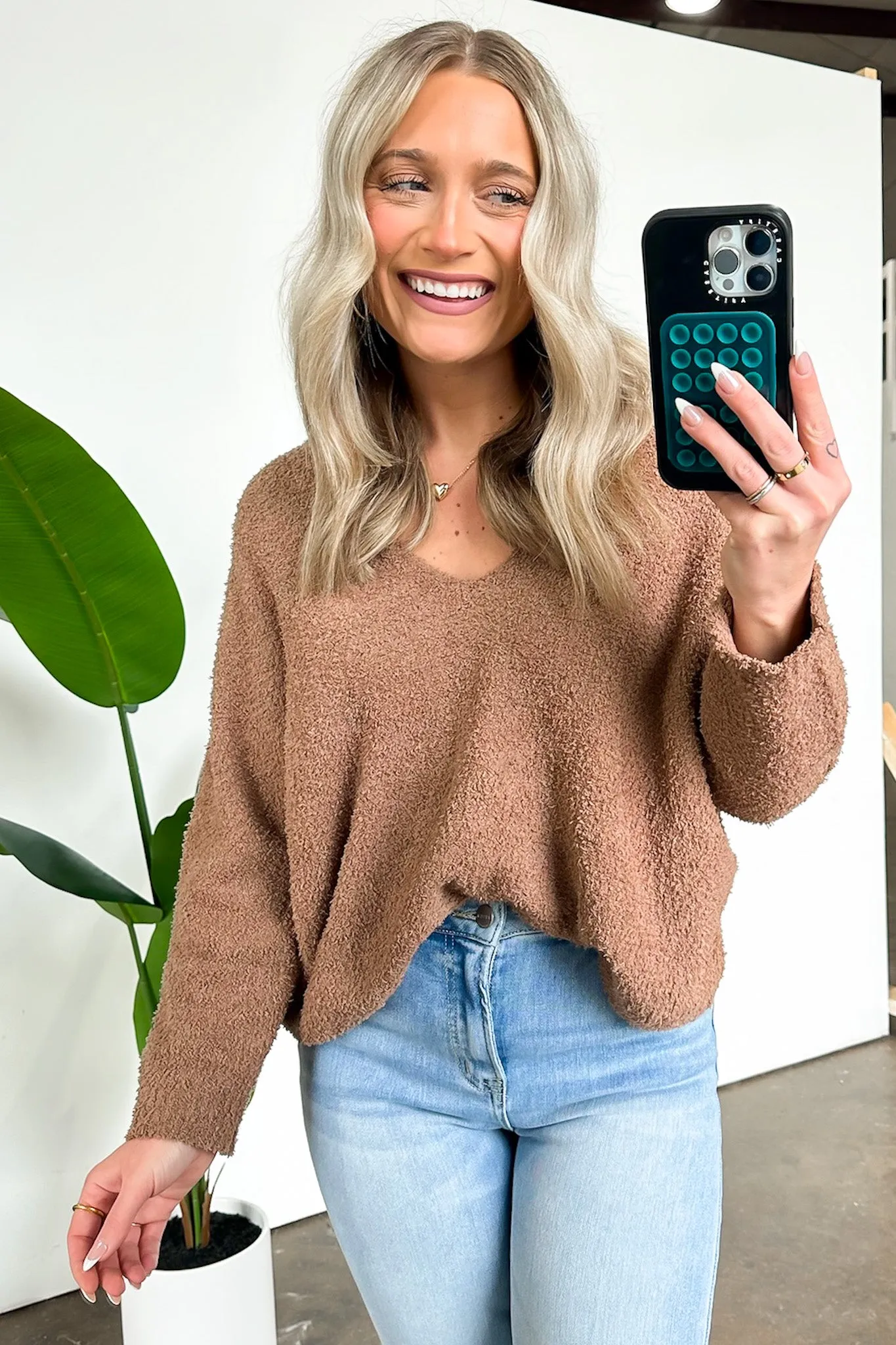 Indie V-Neck Oversized Sweater - FINAL SALE