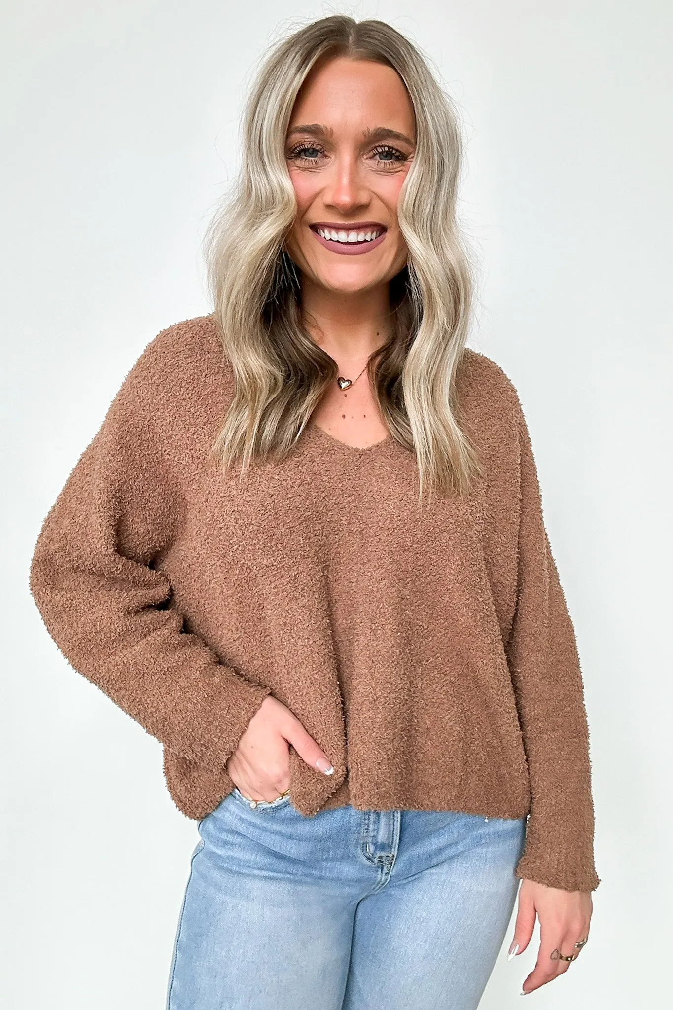 Indie V-Neck Oversized Sweater - FINAL SALE