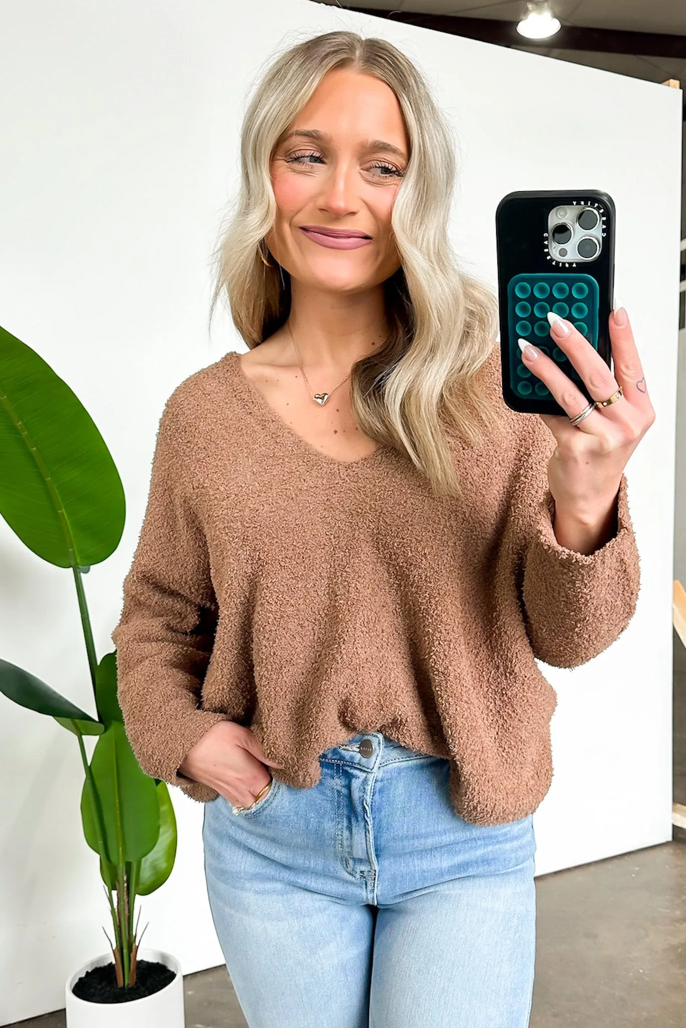 Indie V-Neck Oversized Sweater - FINAL SALE