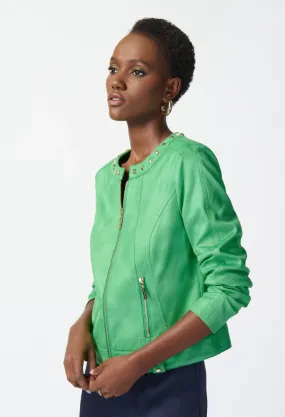 Island Green Faux Suede Jacket