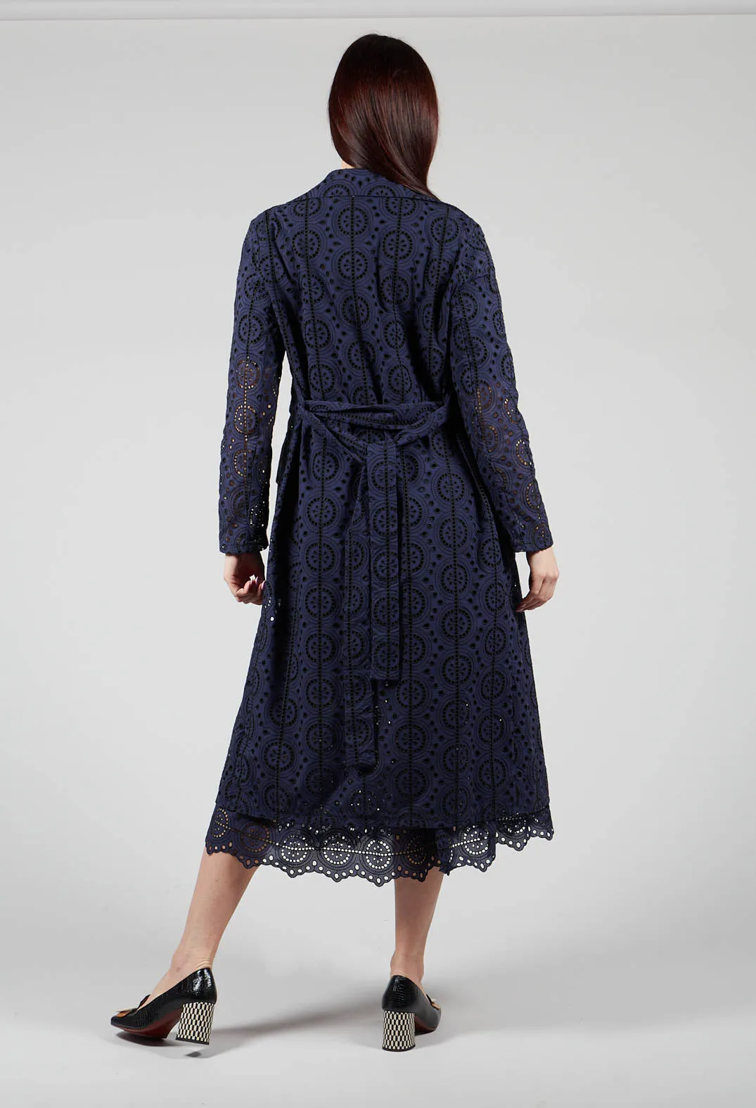 Jacket Wrap Dress in Blue