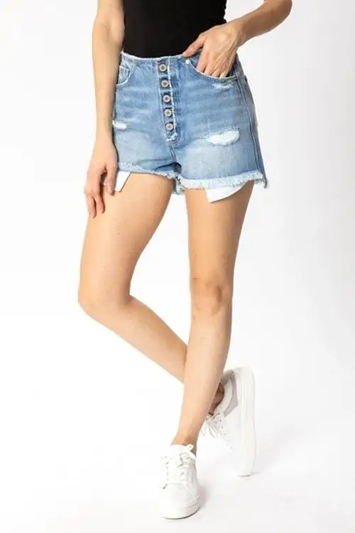 Kancan High Rise Mom Shorts