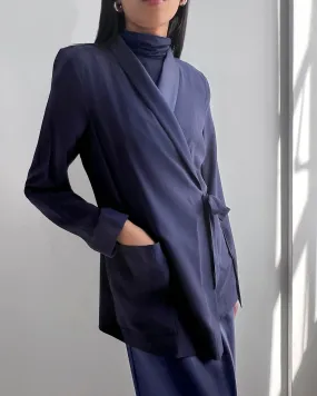 Kate Young x Splendid Silk Wrap Blazer