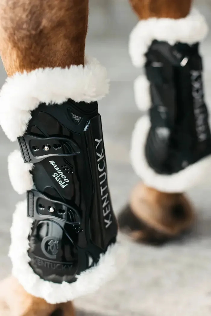 Kentucky Vegan Sheepskin Bamboo Elastic Tendon Boots