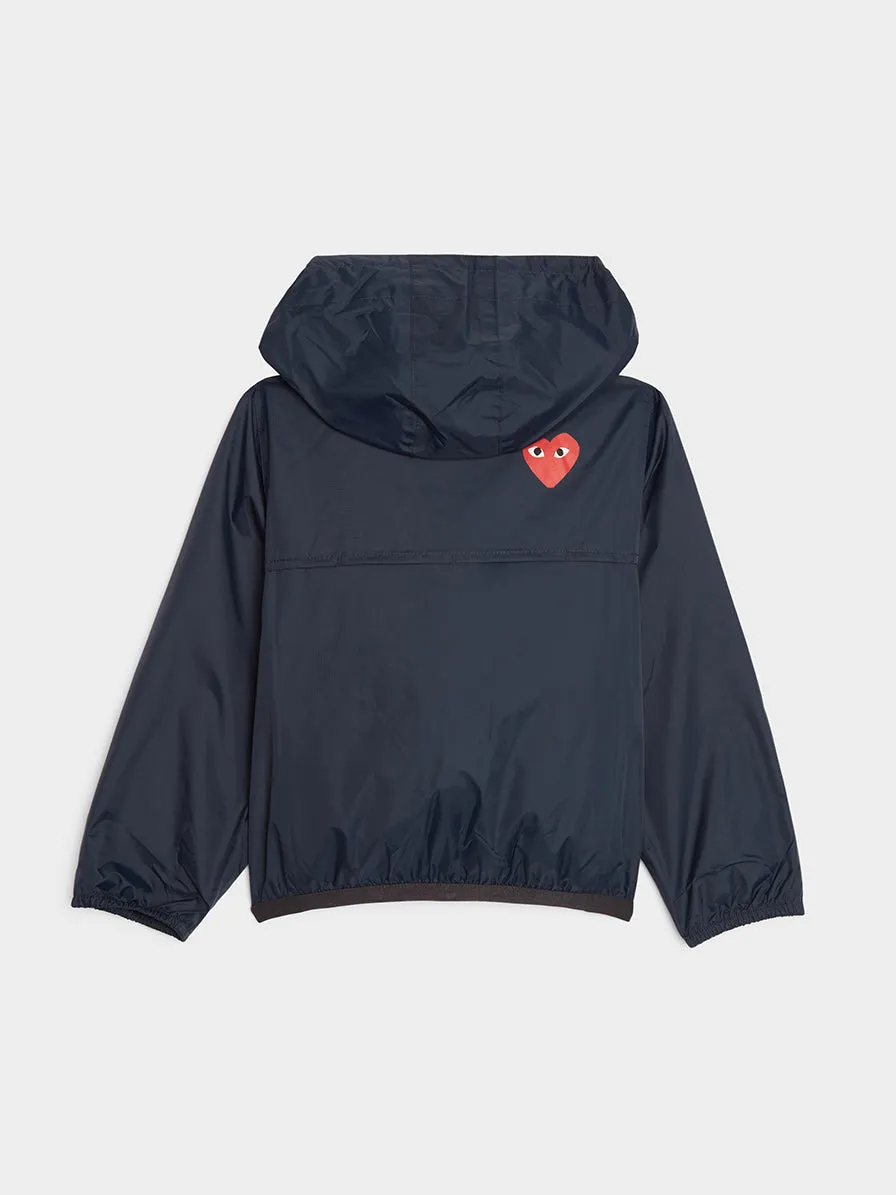 Kid K-Way Hoodie Full Zip, Navy