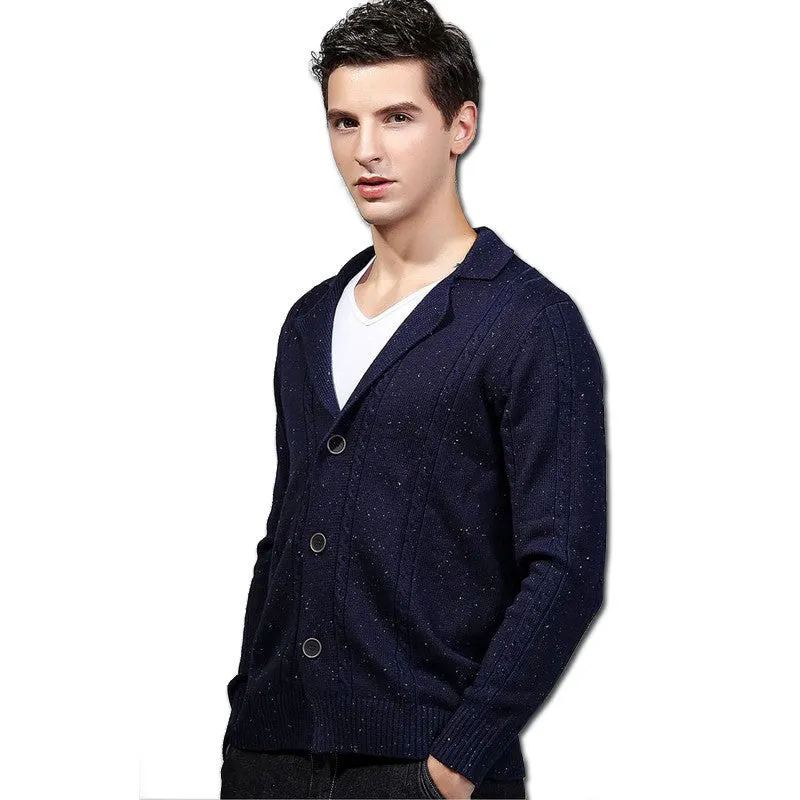 Knitted Sweatercoats Sweaters and Pullovers Cardigans Hombre Men's Casual Slim Fit Long Sleeved Sweaters PUllovers SM6