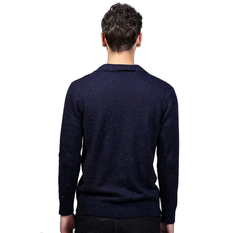 Knitted Sweatercoats Sweaters and Pullovers Cardigans Hombre Men's Casual Slim Fit Long Sleeved Sweaters PUllovers SM6