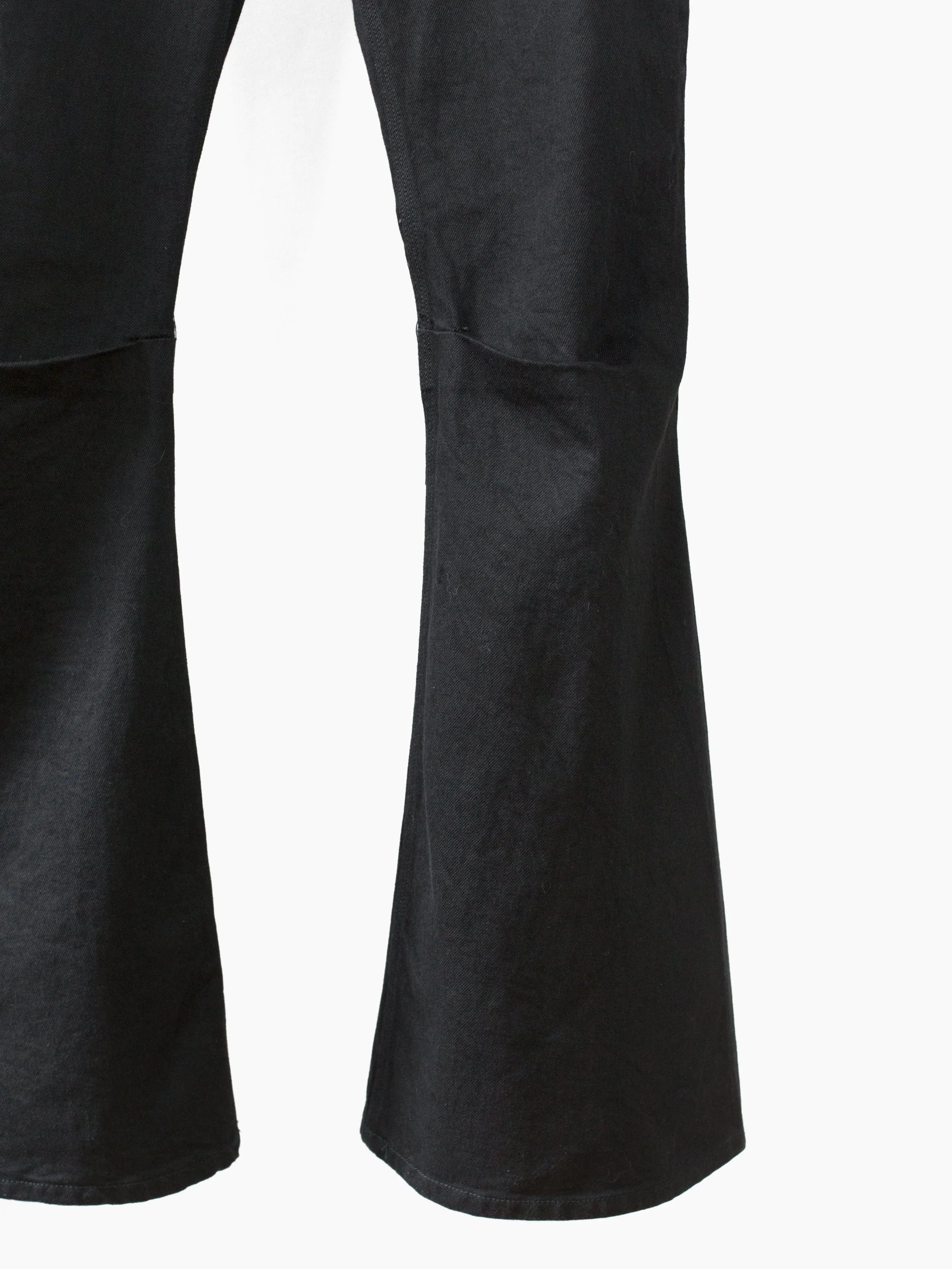 Kozaburo AW20 Black Long 3D Bootcut Jeans