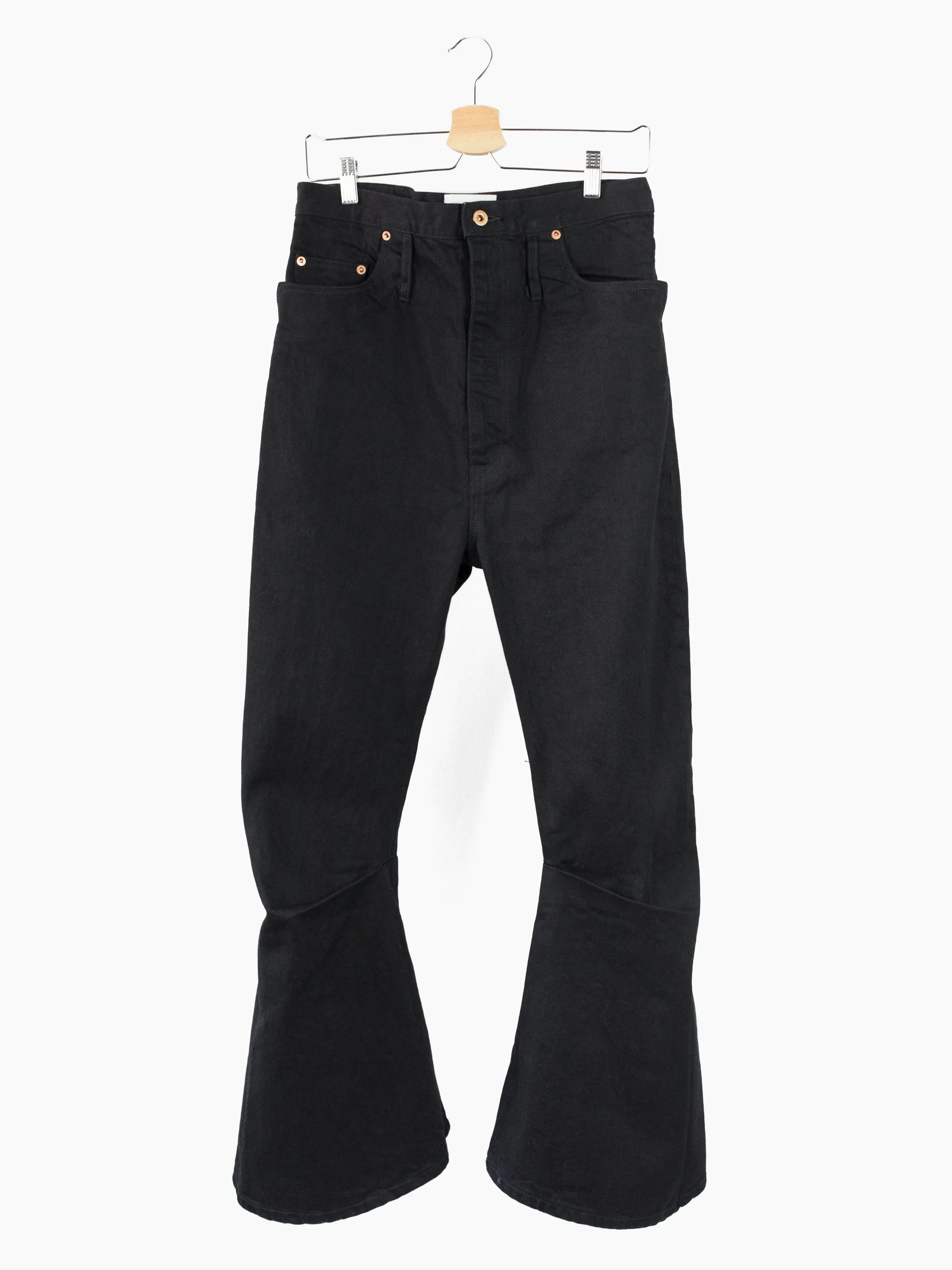 Kozaburo AW20 Overdyed Black Short 3D Bootcut