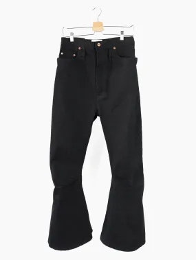 Kozaburo AW20 Overdyed Black Short 3D Bootcut