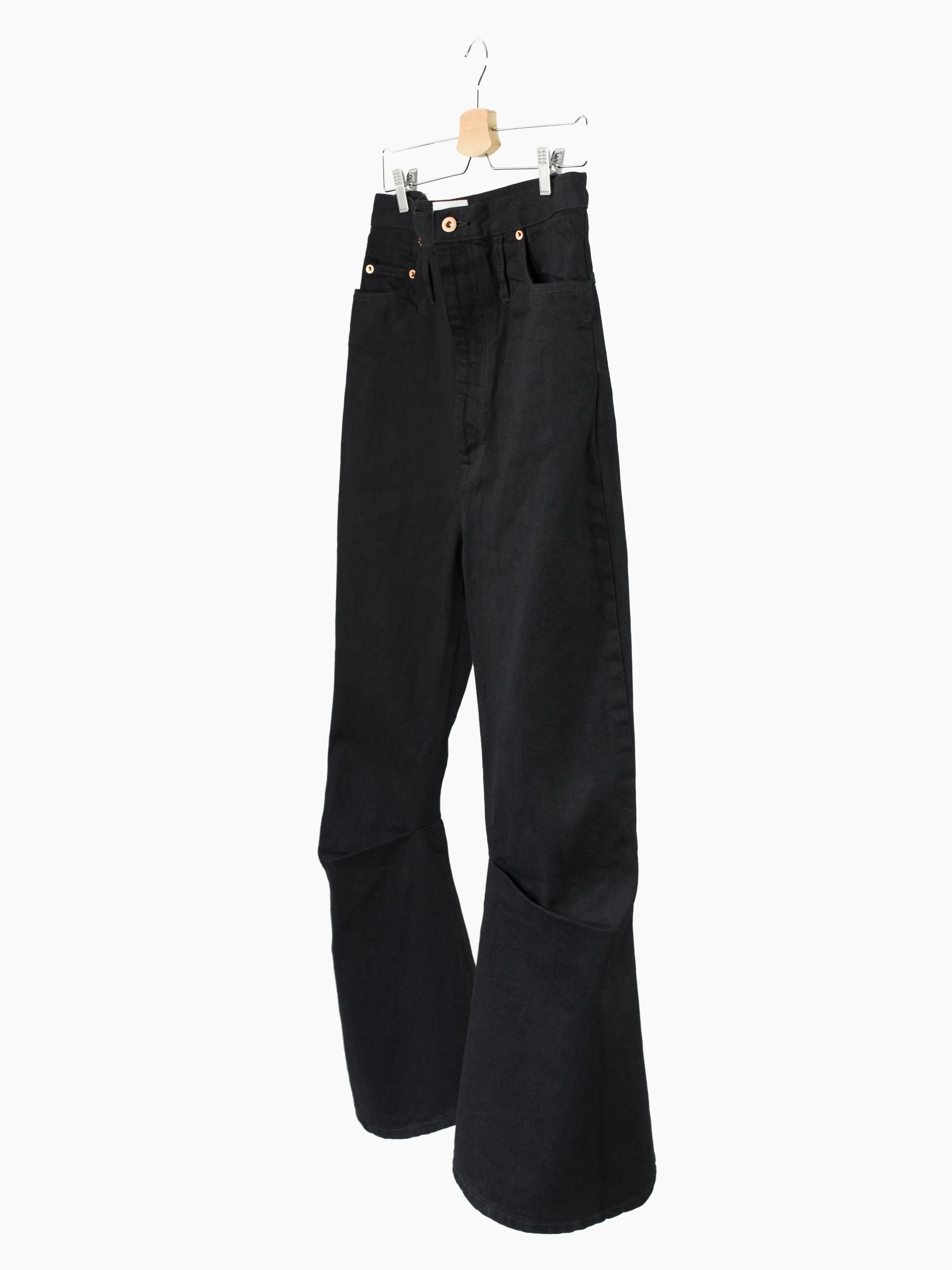 Kozaburo AW20 Overdyed Black Short 3D Bootcut