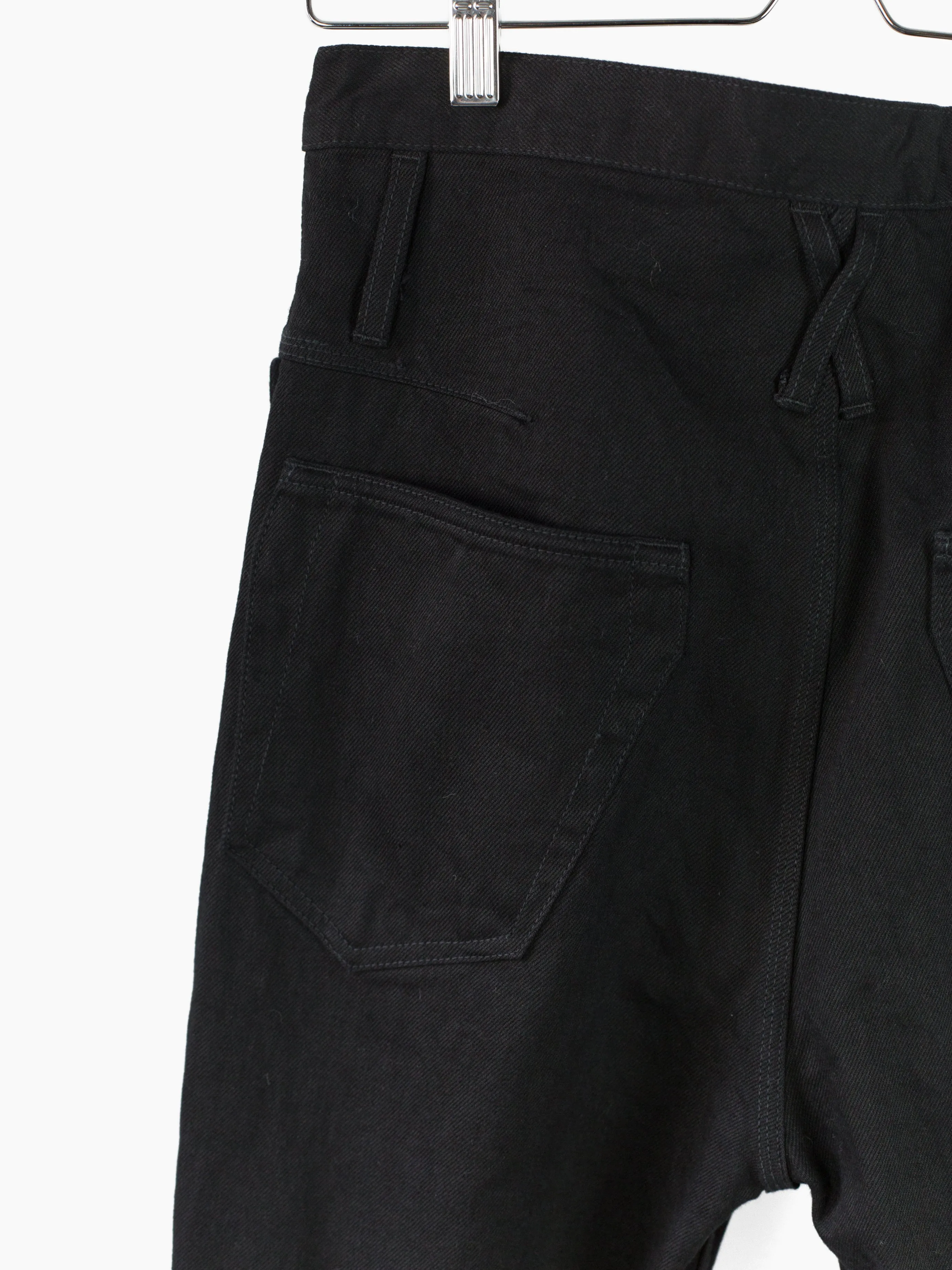 Kozaburo AW20 Overdyed Black Short 3D Bootcut