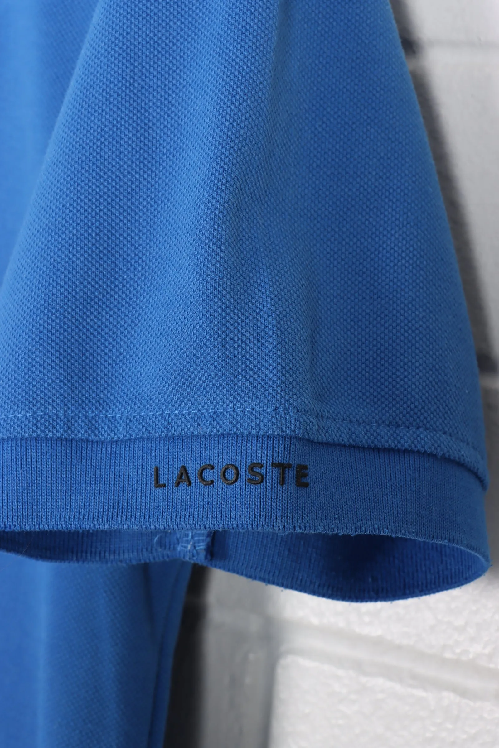 LACOSTE Blue Classic Embroidered Shirt French Made (M)