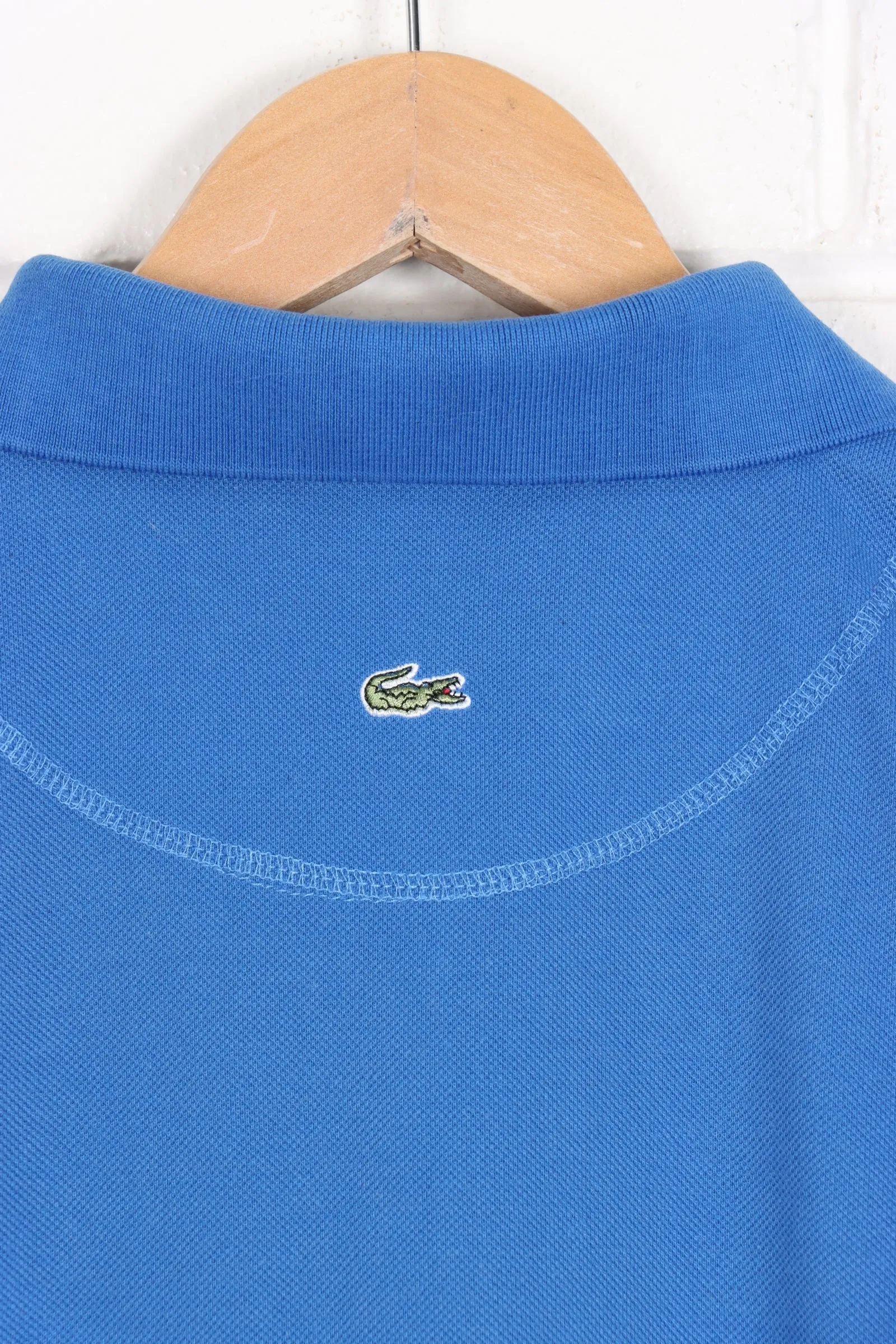 LACOSTE Blue Classic Embroidered Shirt French Made (M)