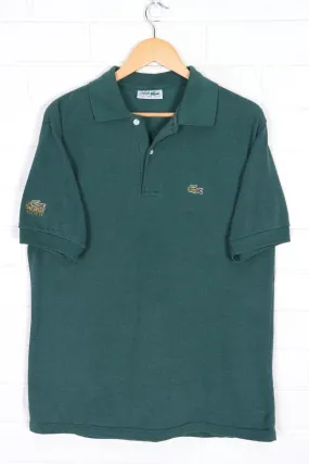 LACOSTE 'La Chemise' Double Logo Green Polo Shirt France Made (M-L)