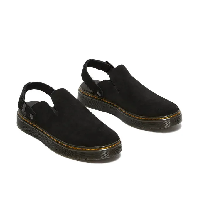 LEATHER MULES CARLSON Woman Black Suede 