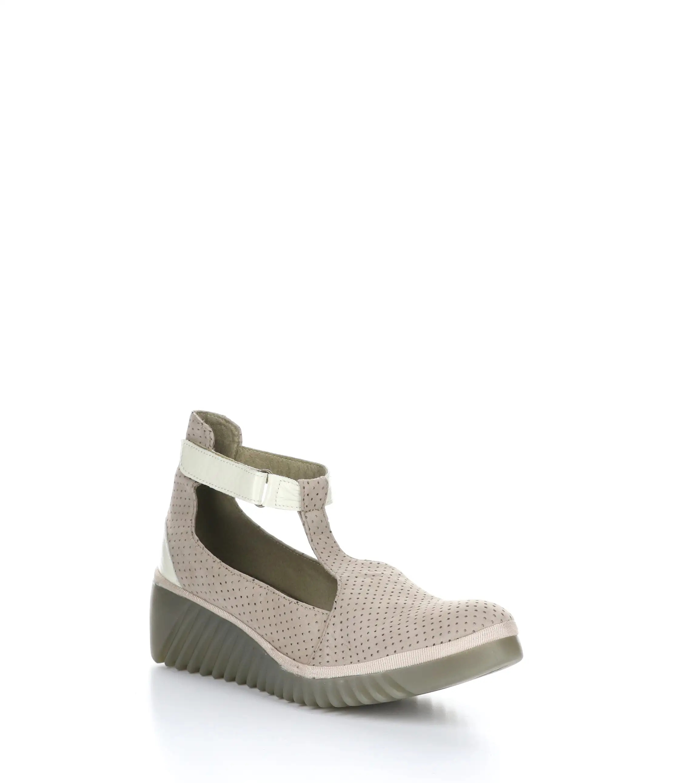 LEDA359FLY CONCRETE/OFFWHT Wedge Shoes