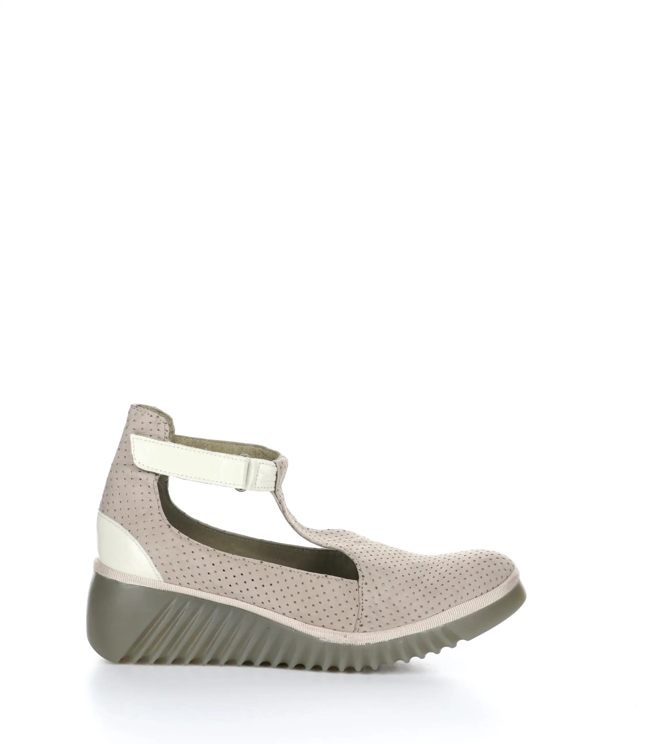 LEDA359FLY CONCRETE/OFFWHT Wedge Shoes