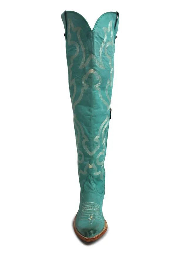 Liberty Black Womens Alyssa Turquoise Boots