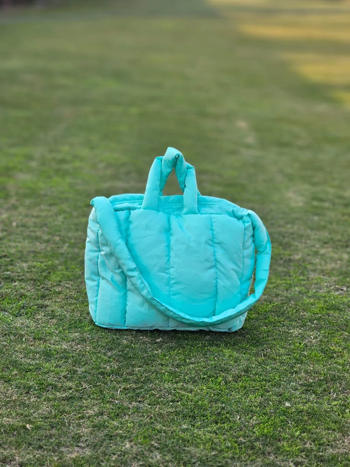 Lightweight Puffer Tote Bag