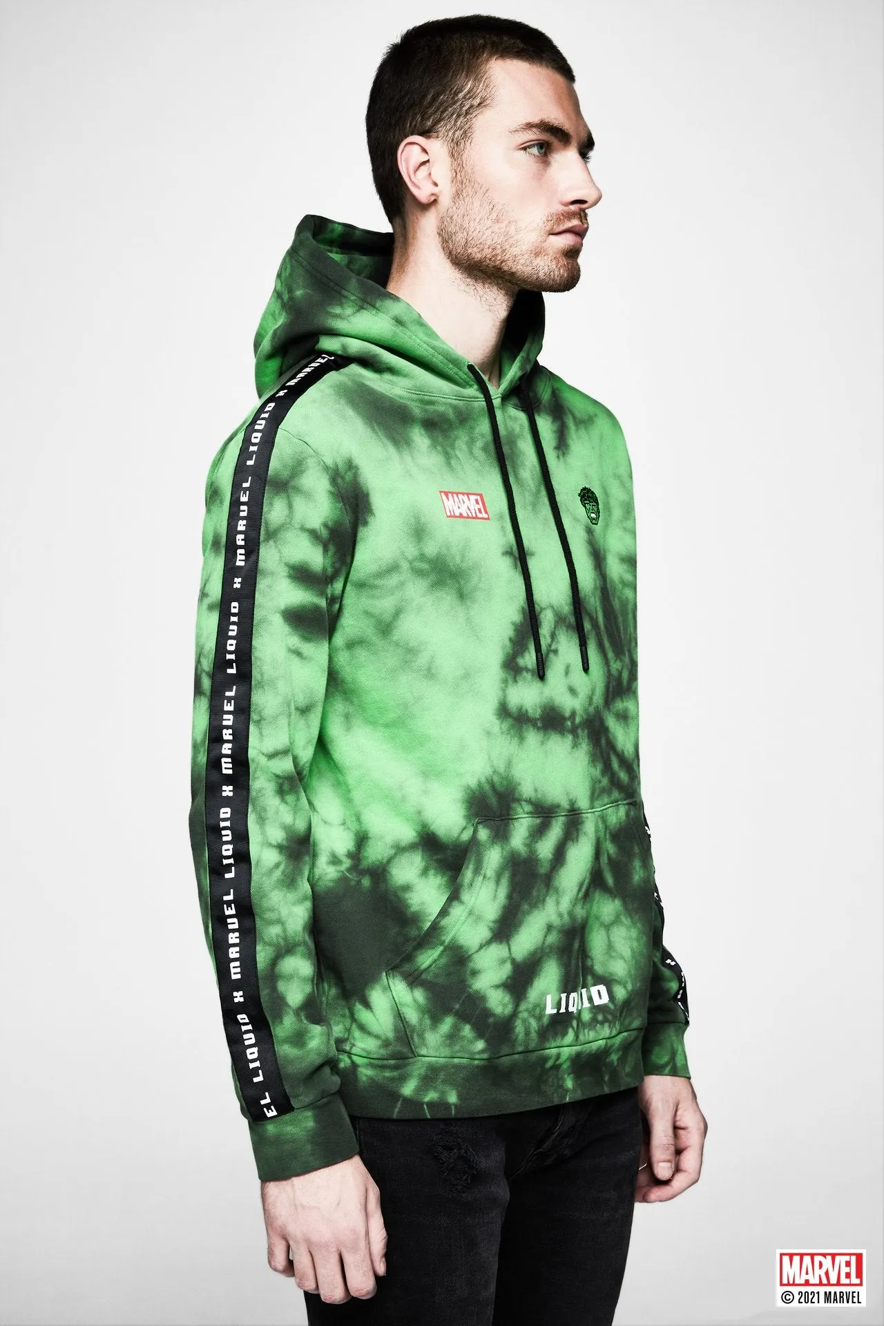 LIQUID X MARVEL RETRO HULK HOODIE