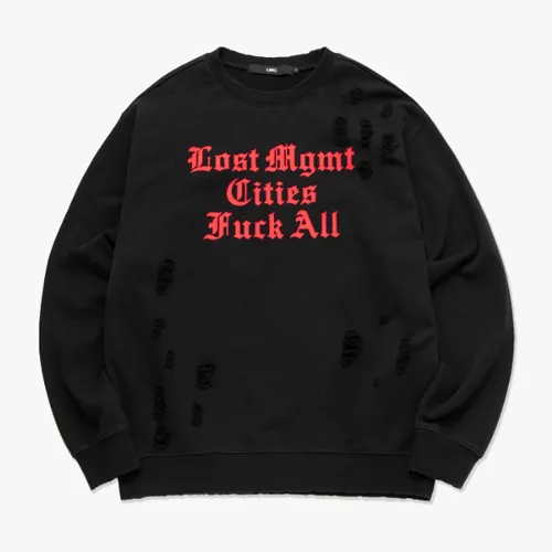 LMC  |Unisex Street Style Long Sleeves Logo Sweatshirts