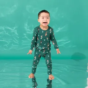 Long Sleeve Pajamas in Koi