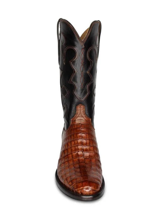 Lucchese Mens Charles Sienna Caiman Boots