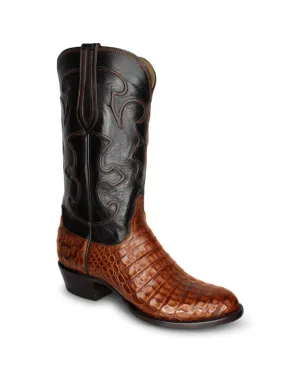 Lucchese Mens Charles Sienna Caiman Boots