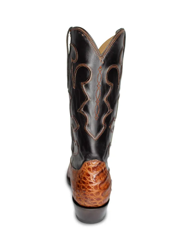 Lucchese Mens Charles Sienna Caiman Boots