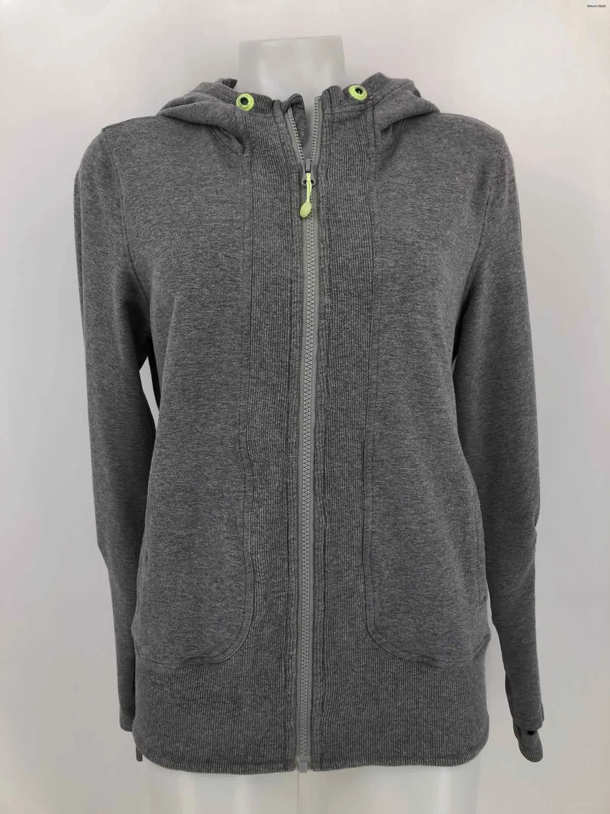 LULULEMON Gray Heathered Hoodie Size 10  (M) Activewear Jacket